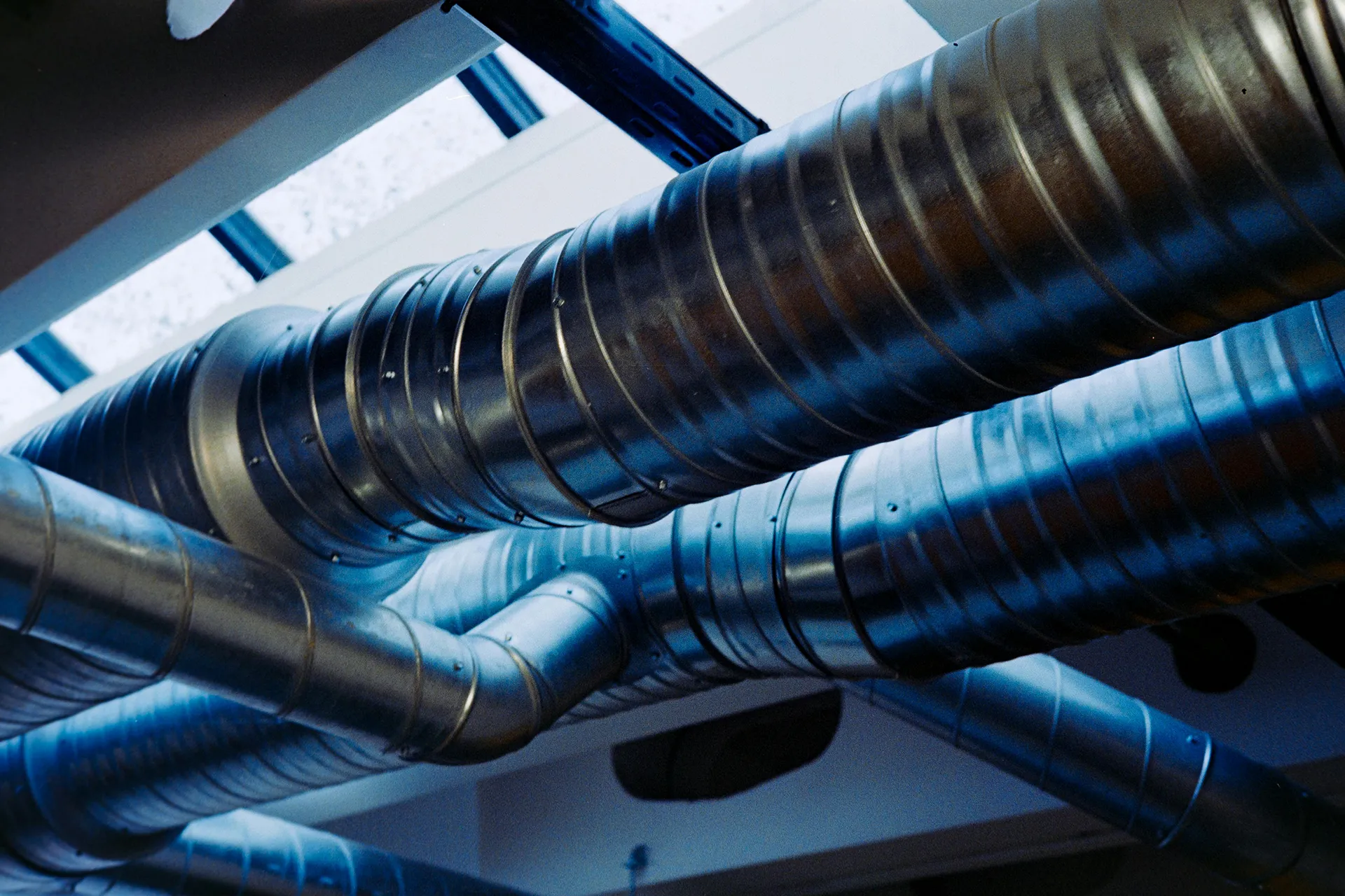 Industrial HVAC and air conditioning electrical installation